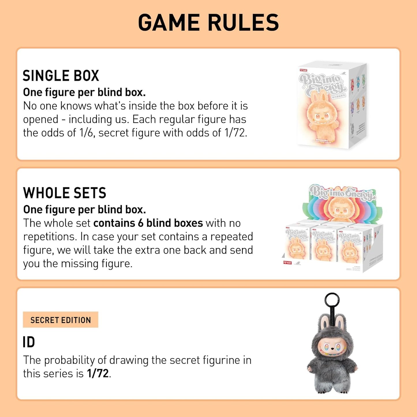 Monsters Big into Energy Series-Vinyl Plush Pendant Blind Box 2025 POP MART The